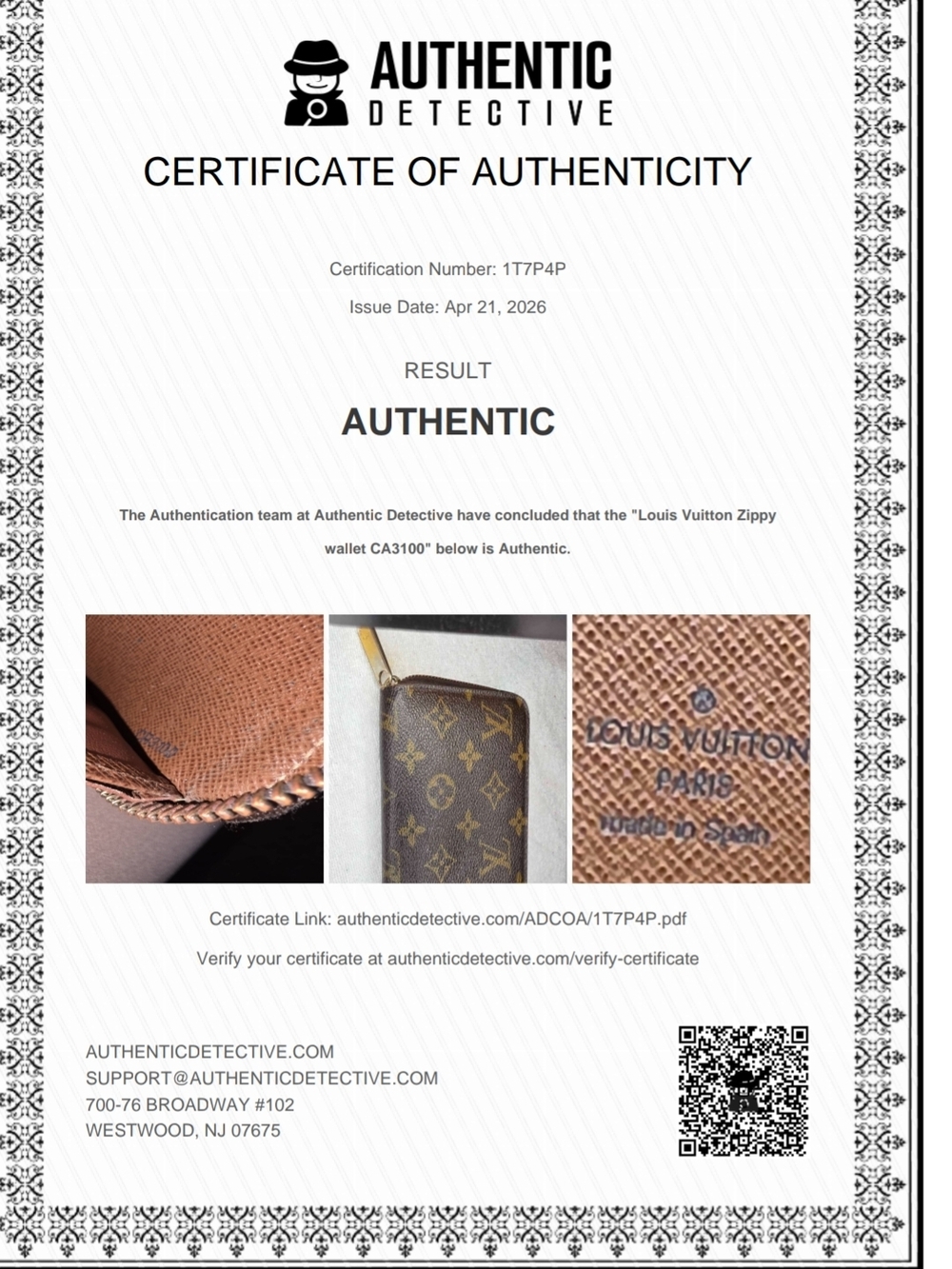 Authentic Louis Vuitton Monogram Canvas Zip-Around Wallet With Dustbag & COA - Picture 6 of 6